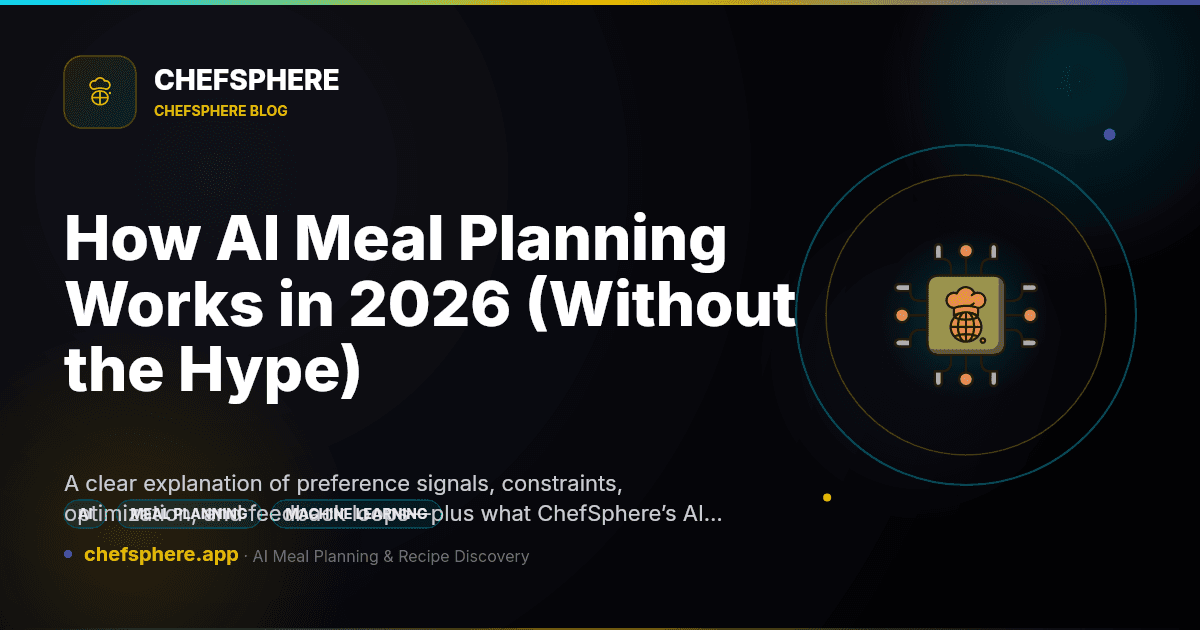 How AI Meal Planning Works in 2026 (Without the Hype)