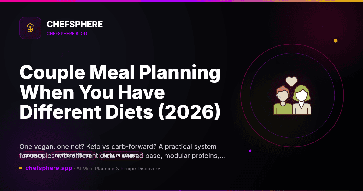 Couple Meal Planning When You Have Different Diets (2026)