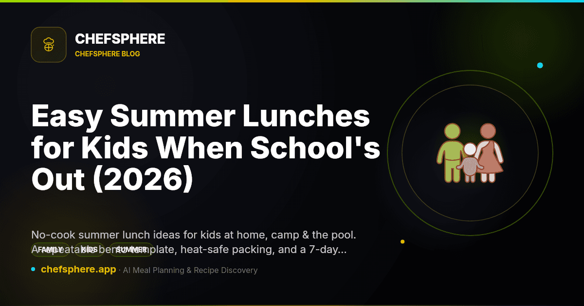 Easy Summer Lunches for Kids When School's Out (2026)