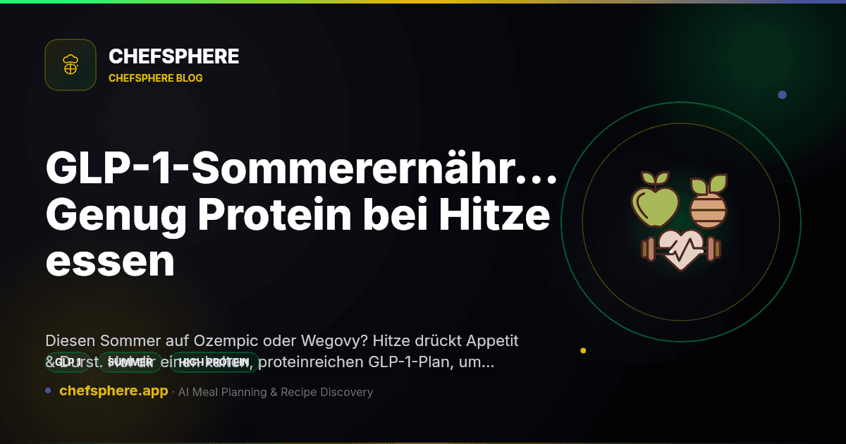 GLP-1-Sommerernährungsplan: Genug Protein bei Hitze essen