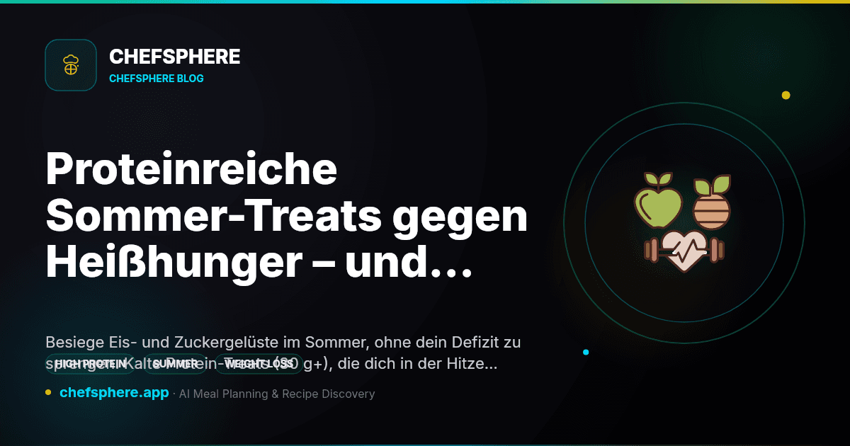 Proteinreiche Sommer-Treats gegen Heißhunger – und schlank bleiben