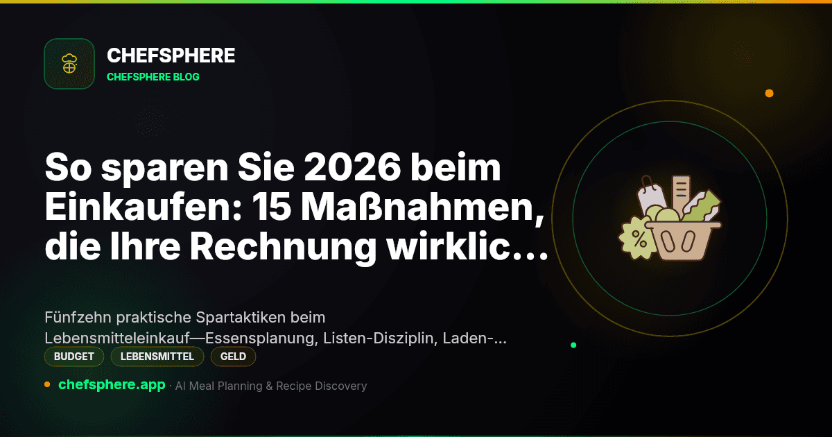 So sparen Sie 2026 beim Einkaufen: 15 Maßnahmen, die Ihre Rechnung wirklich senken