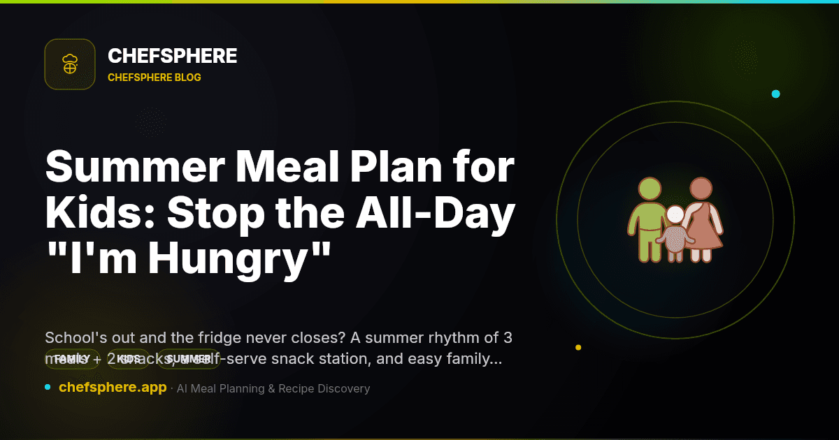 Summer Meal Plan for Kids: Stop the All-Day "I'm Hungry"