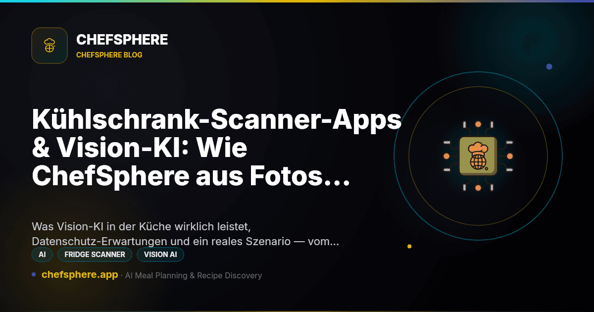 Kühlschrank-Scanner-Apps & Vision-KI: Wie ChefSphere aus Fotos Essenspläne macht