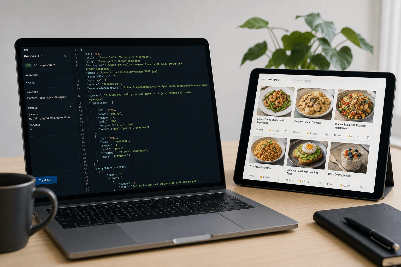 API base de recettes
