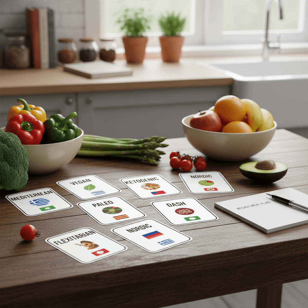 Meal plans by diet and country
