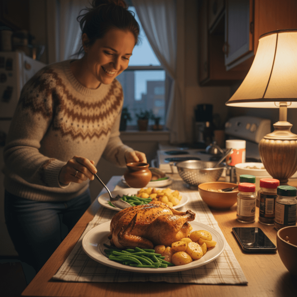 European recipes — European recipes — Everyday home cook preparing food in a modest apartment kitchen — not a professional chef or restaurant