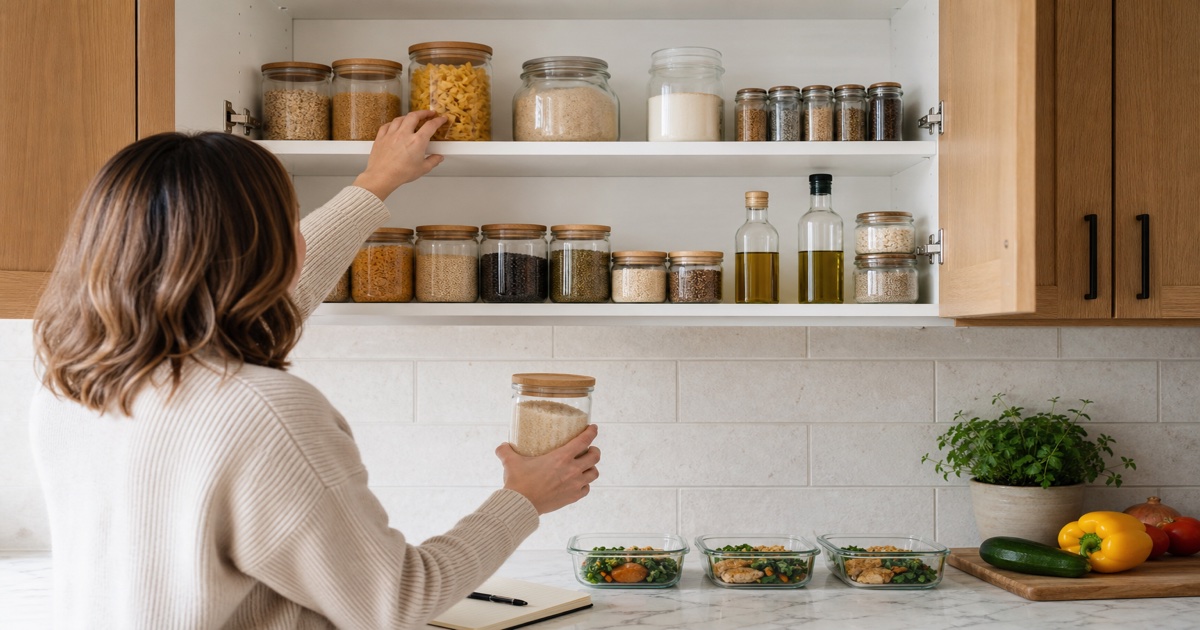 Just Moved In Together? A Couple — prep and portions detail