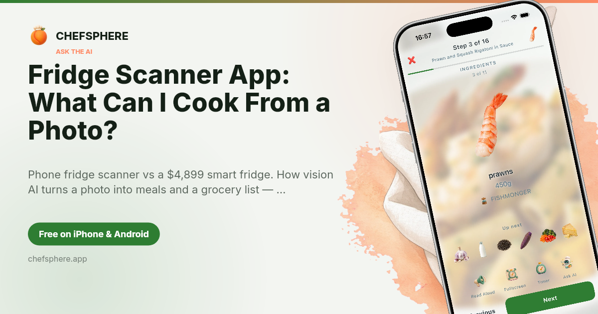 Fridge Scanner Apps & Vision AI: How ChefSphere Turns Photos Into ...